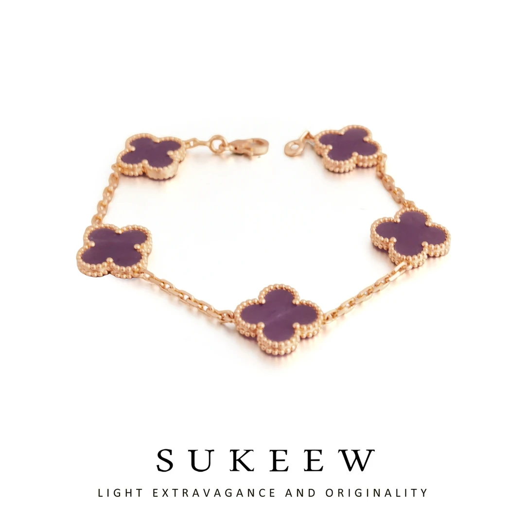 SUKEEW/酥可 铜合金手链 经典百搭花朵气质法式手链221018