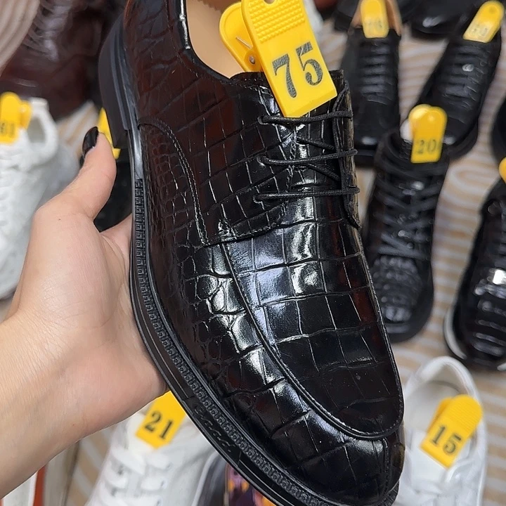 鳄鱼皮（革）休闲皮鞋鳄鱼皮皮