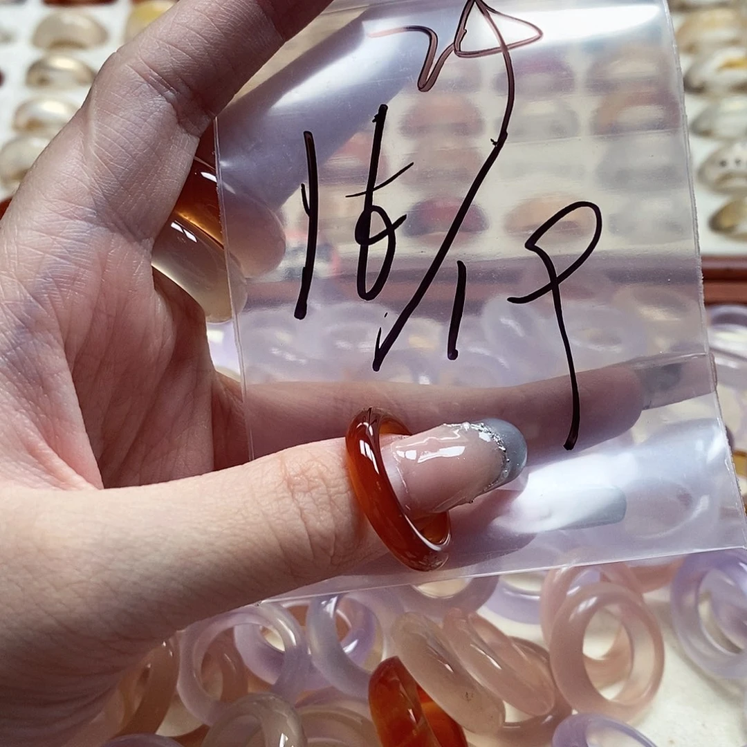 玛瑙/玉髓戒指未镶嵌