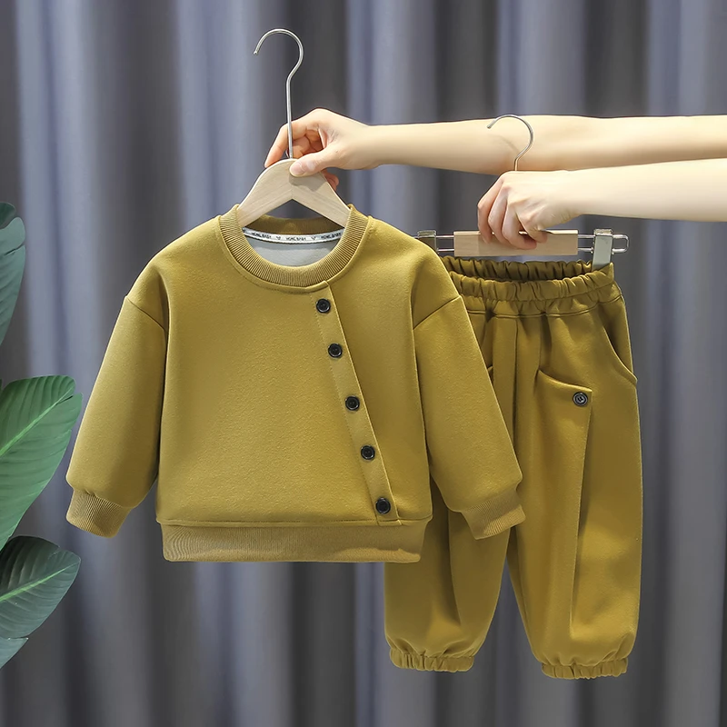 童装男童套装春季帅气男孩休闲卫衣两件套儿童春秋款运动洋气衣服