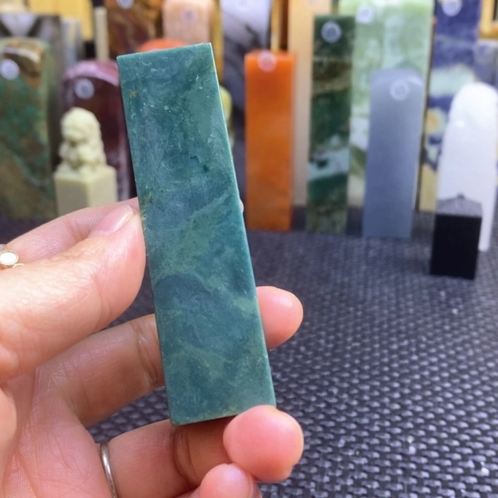 南美石正**剑青田石印章石