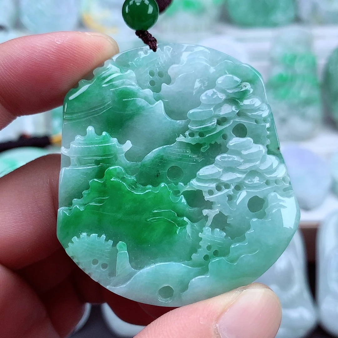 颈饰未镶嵌翡翠翡翠吊坠