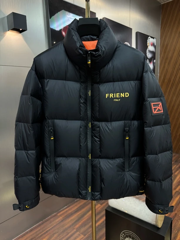 【CC冬季羽绒服】高品质轻奢设计师款立领男士保暖羽绒服 4-853