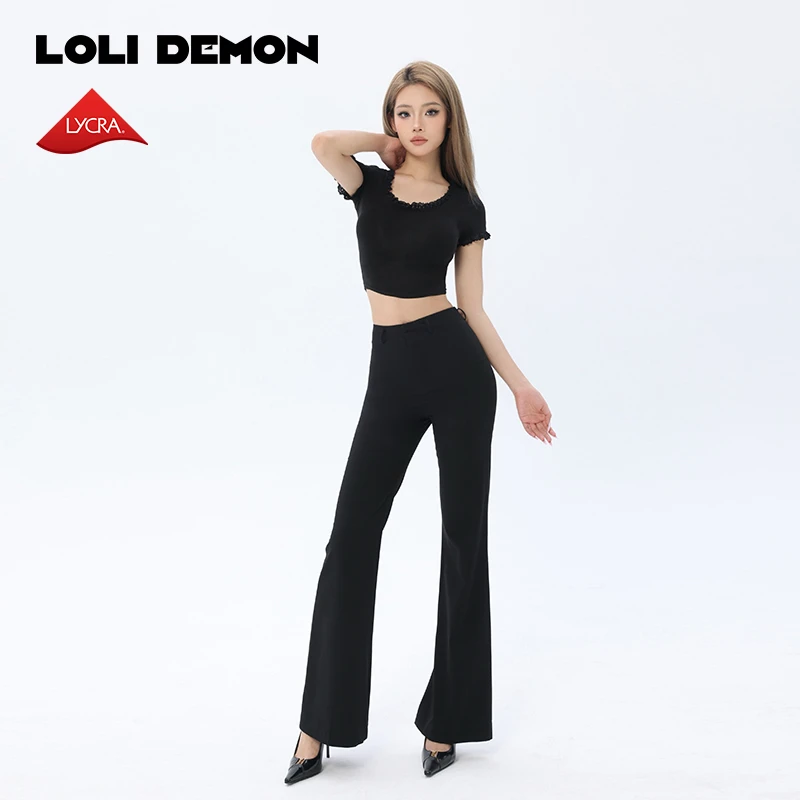 lolidemon江南娇女蕾丝花边短袖T 升级莱卡高弹凉感面料 TL