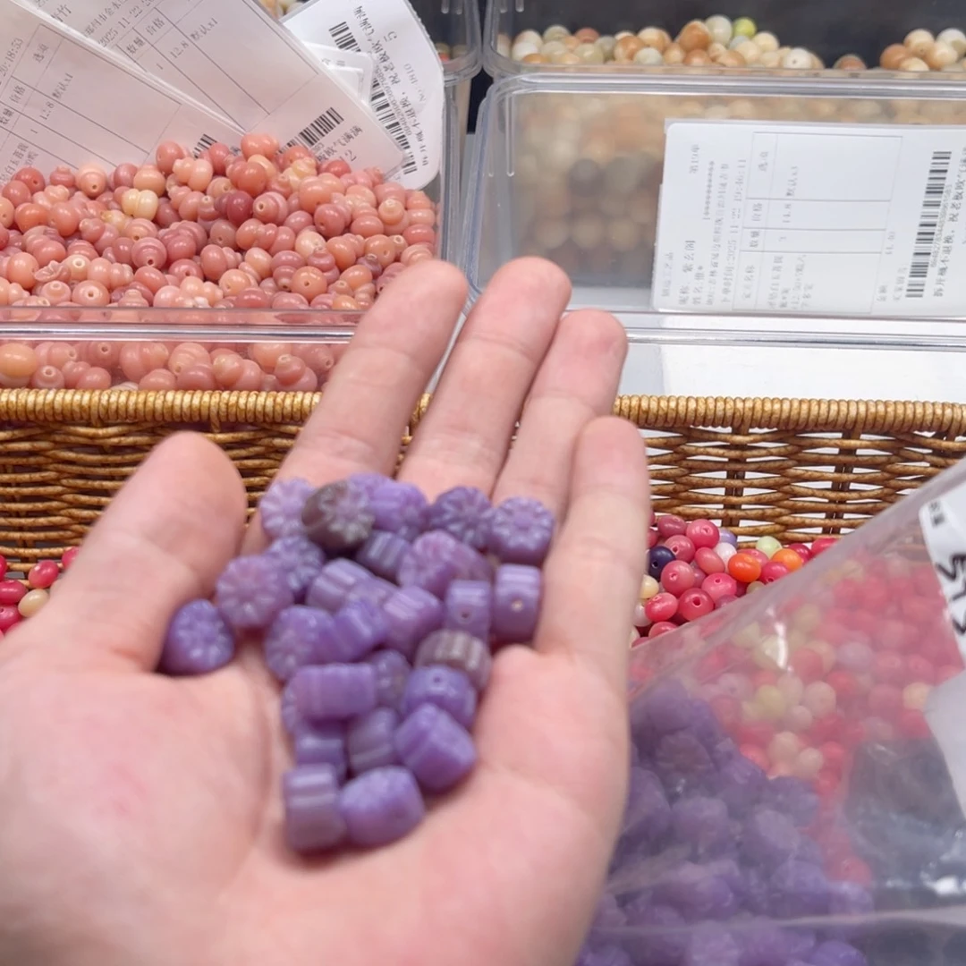 吊坠白玉菩提a12/10+1颗紫玉雏菊雕刻