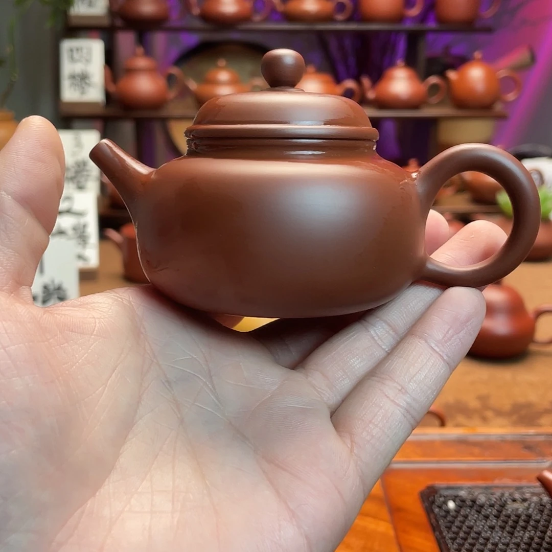 紫砂茶壶@****以老朱泥容天120c