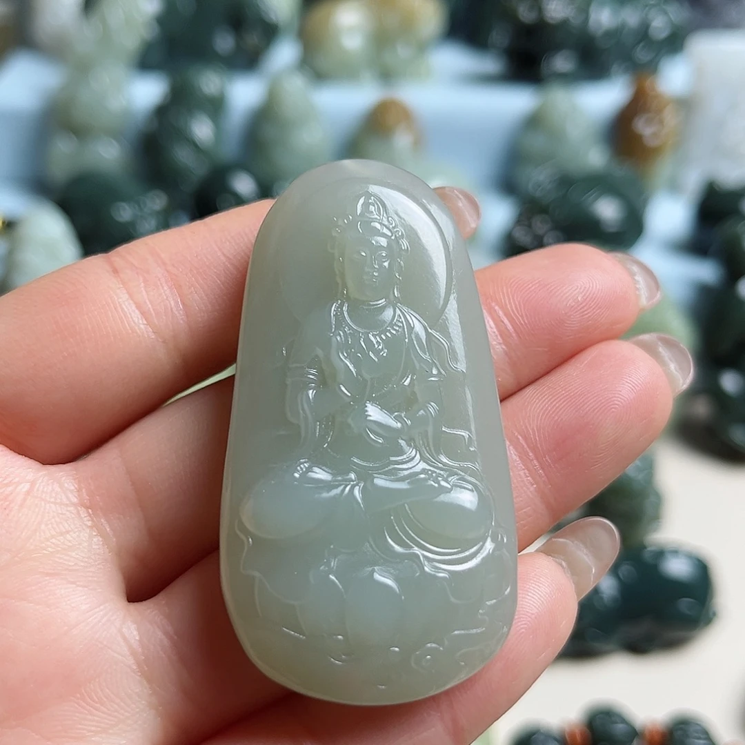 和田玉未镶嵌挂件