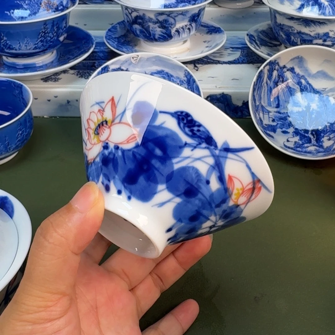 景德镇纯手绘茶具圆圆216