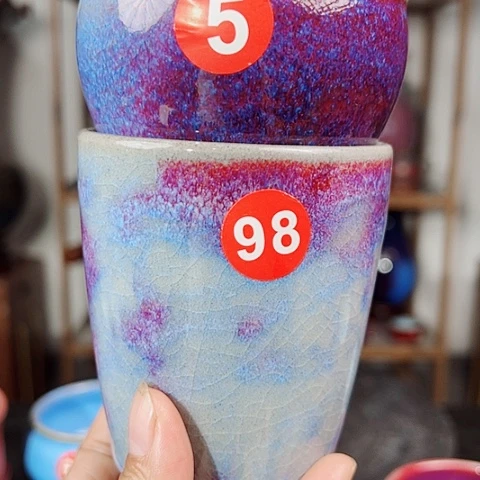 杯夕*原矿釉手工制作钧瓷
