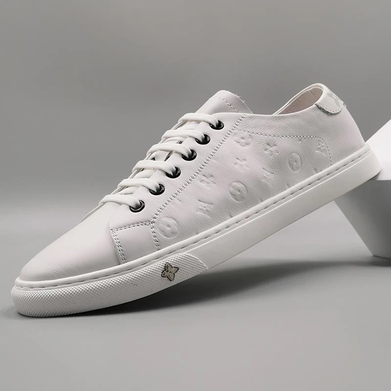 路易圣戈希西装小白鞋男士夏季薄款透气板鞋男鞋年潮鞋百搭