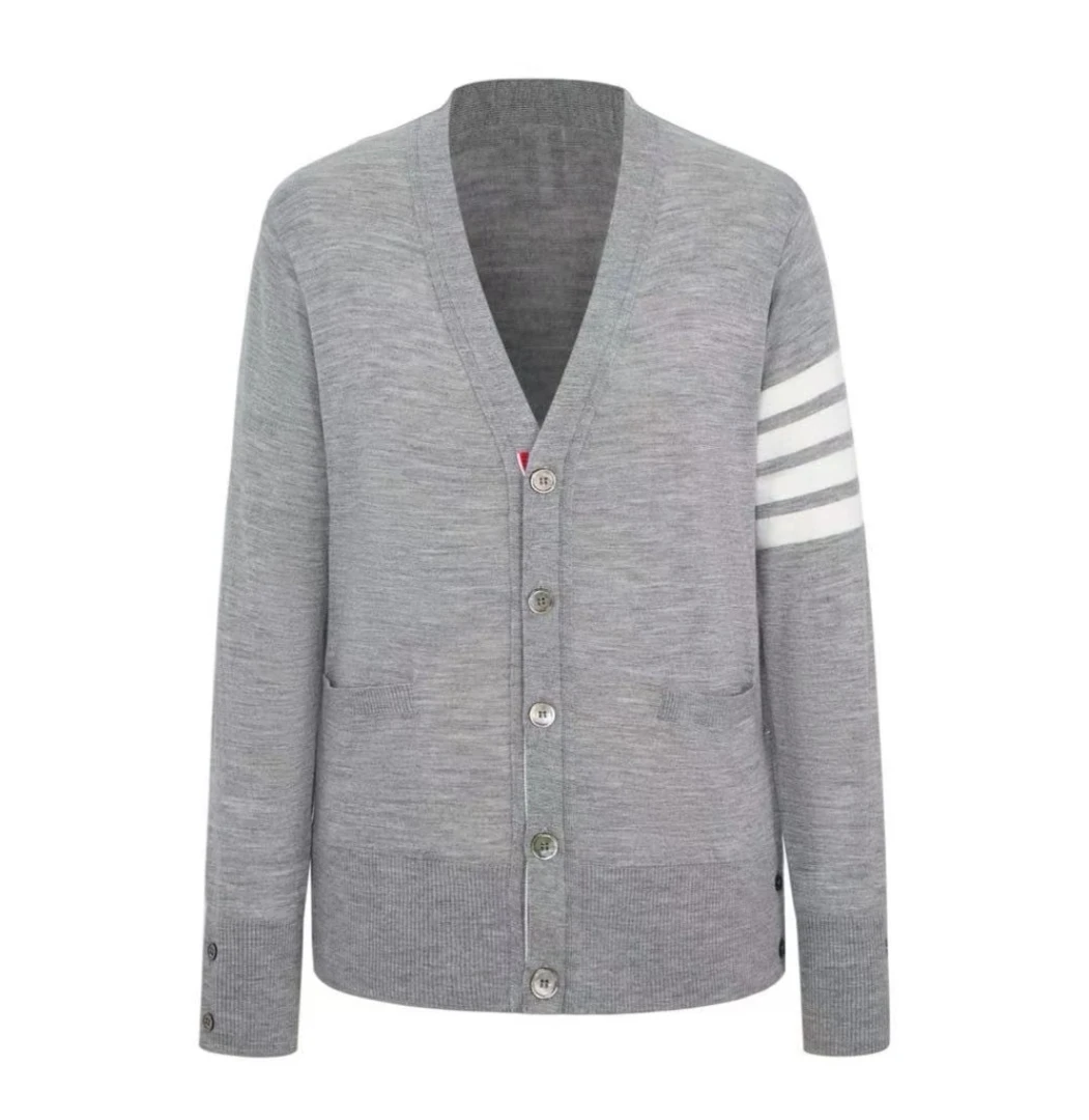 【夏夏特定】男女同款-薄款精纺羊毛五扣开衫-汤姆老师简约百搭显瘦