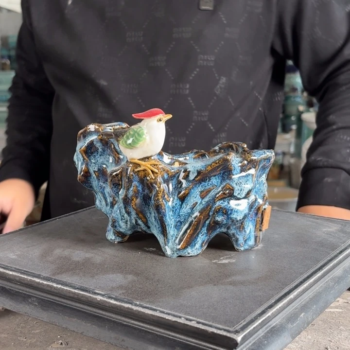 。一风堂石湾花盆 内15*9*6