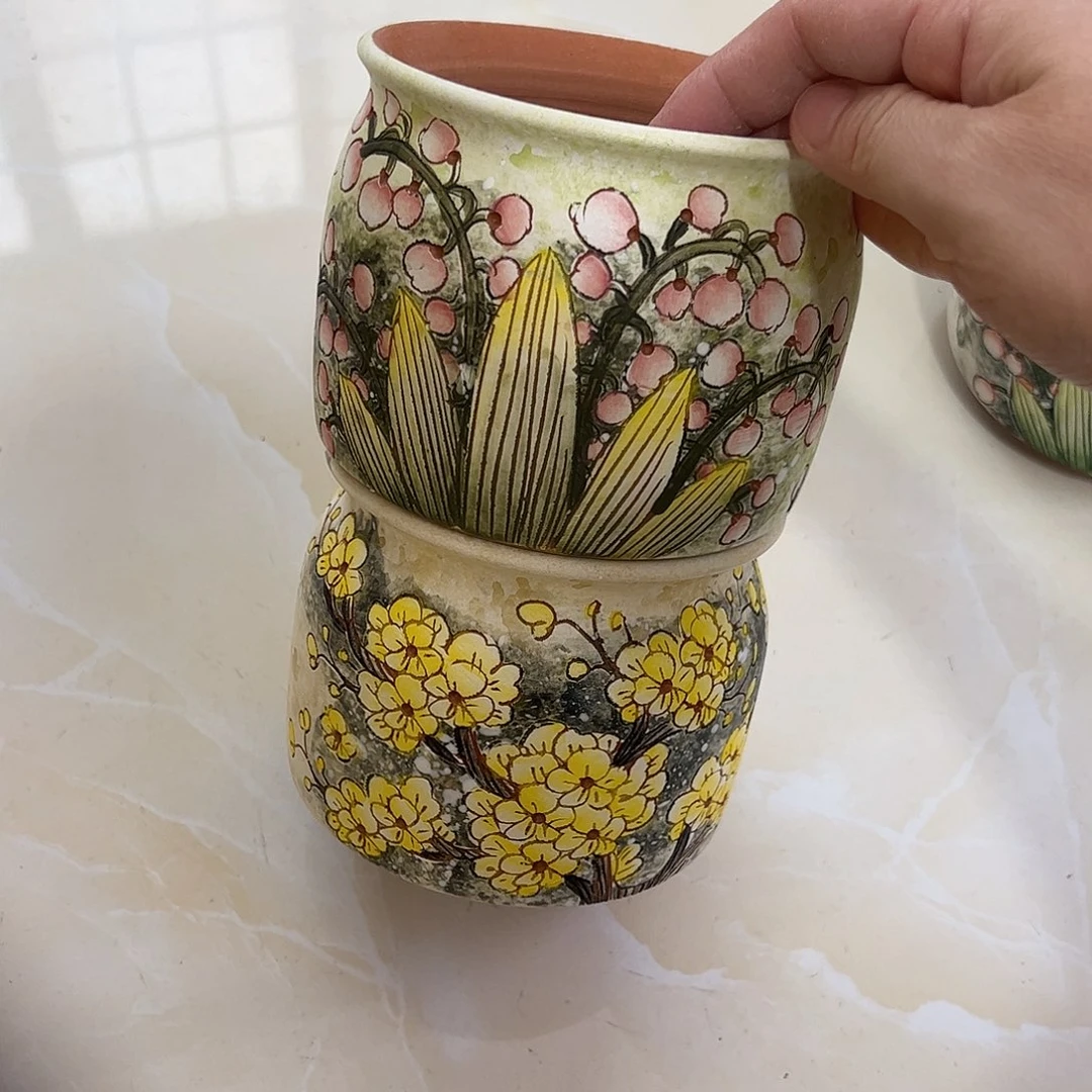 景德镇炫彩手绘口10.5高10