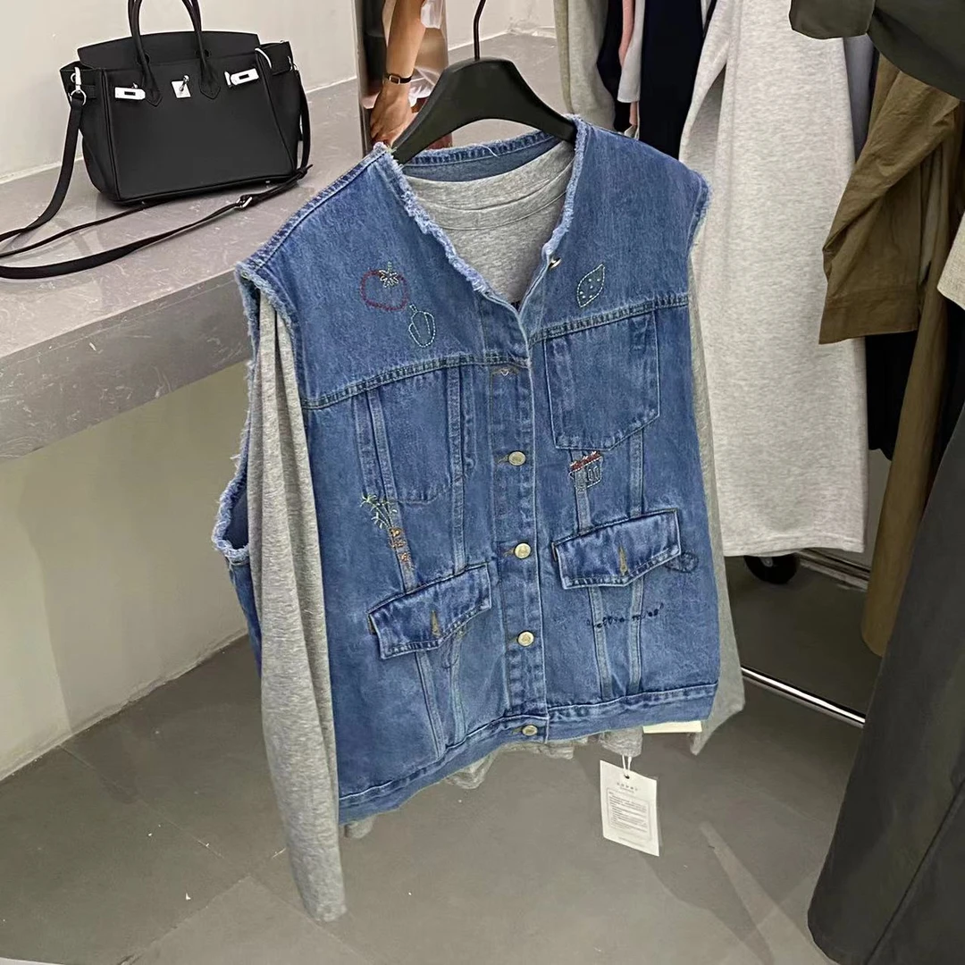 【ARONG阿荣家】牛仔马甲318318-均色-M