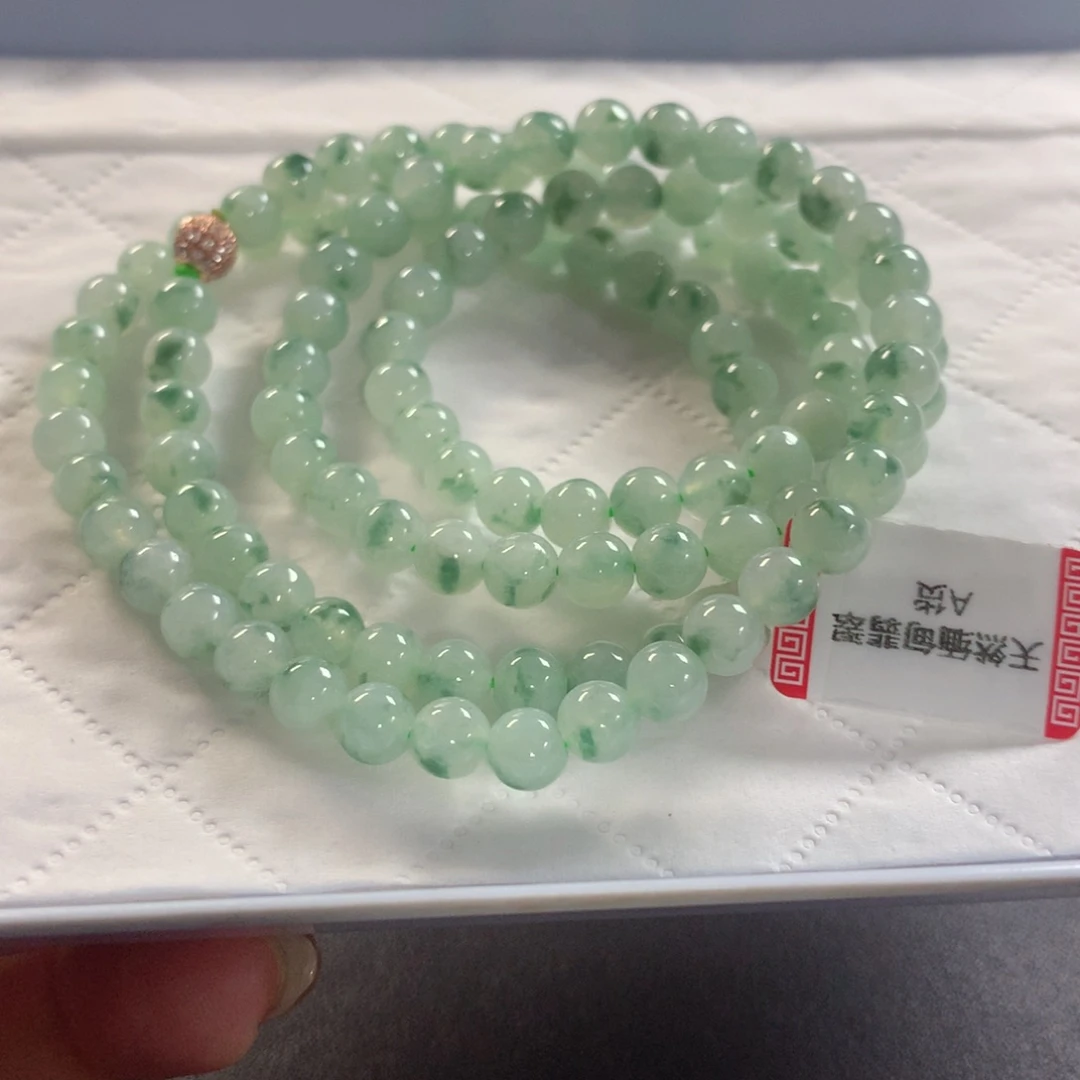 翡翠未镶嵌颈饰项链