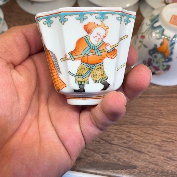 纯手绘精品盖碗杯