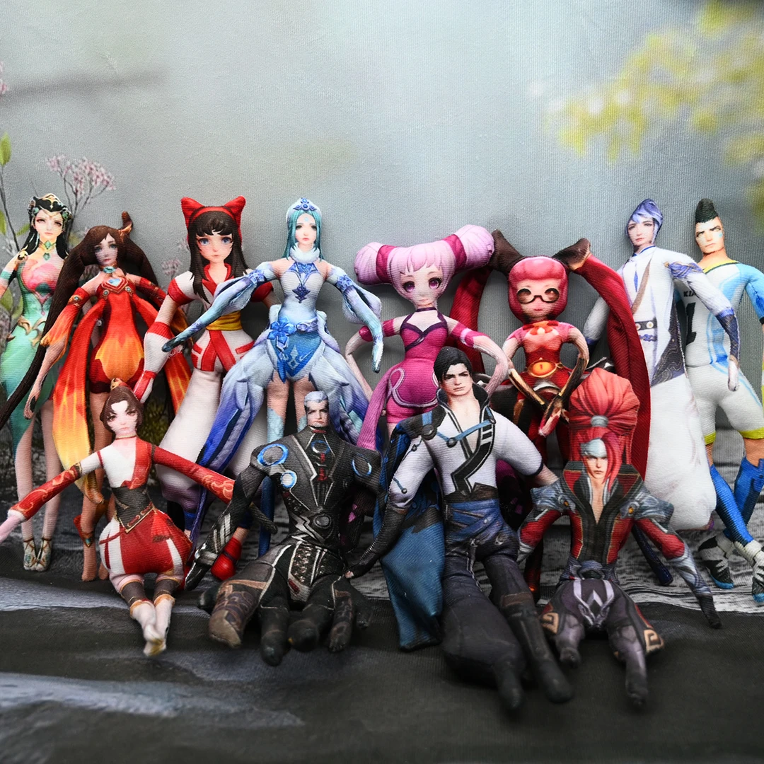 抽象王者英雄老鼠干无白边公仔手脚铁丝骨架可活动任意摆造型玩偶