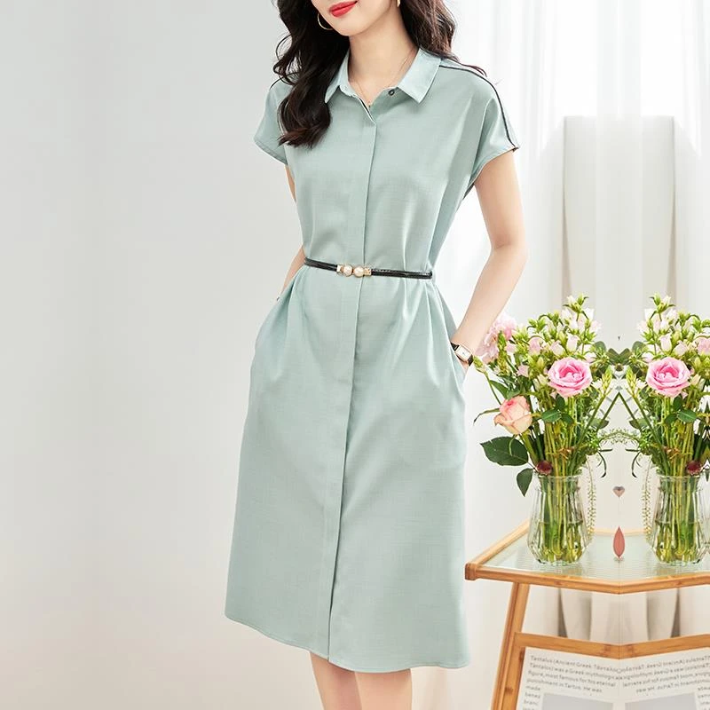 意大利MZKK夏季女装新款高端大牌奢华织带连肩袖单排扣收腰显瘦衬