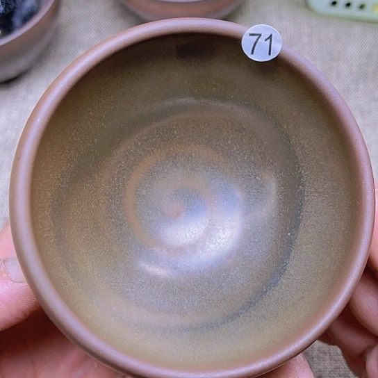 茶盏龙窑柴烧金呗钵钵器型9.1口径