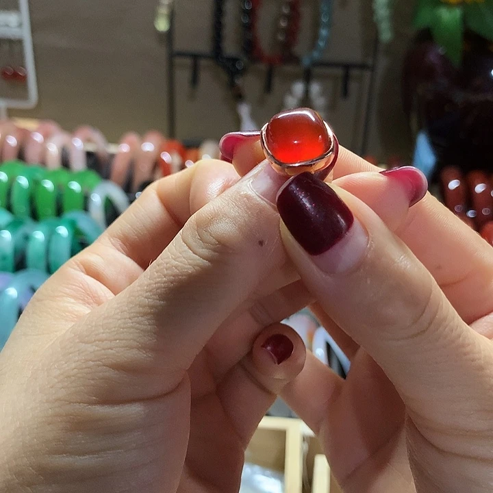 玛瑙/玉髓合金戒指