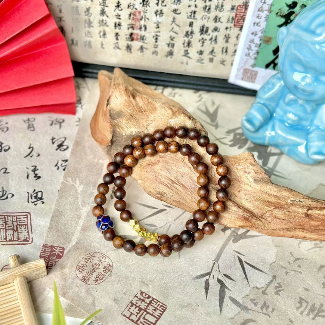 花梨木双圈手串338无礼盒