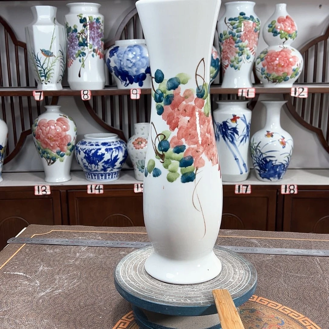 摆件景德镇陶瓷蛮红紫