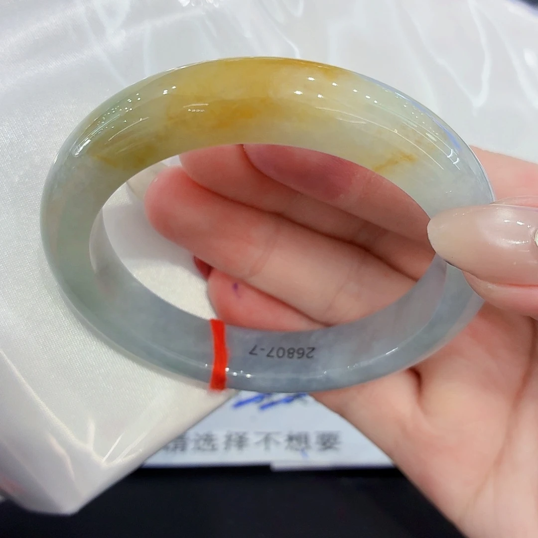 翡翠未镶嵌手镯翡翠57-58圈口（强推）