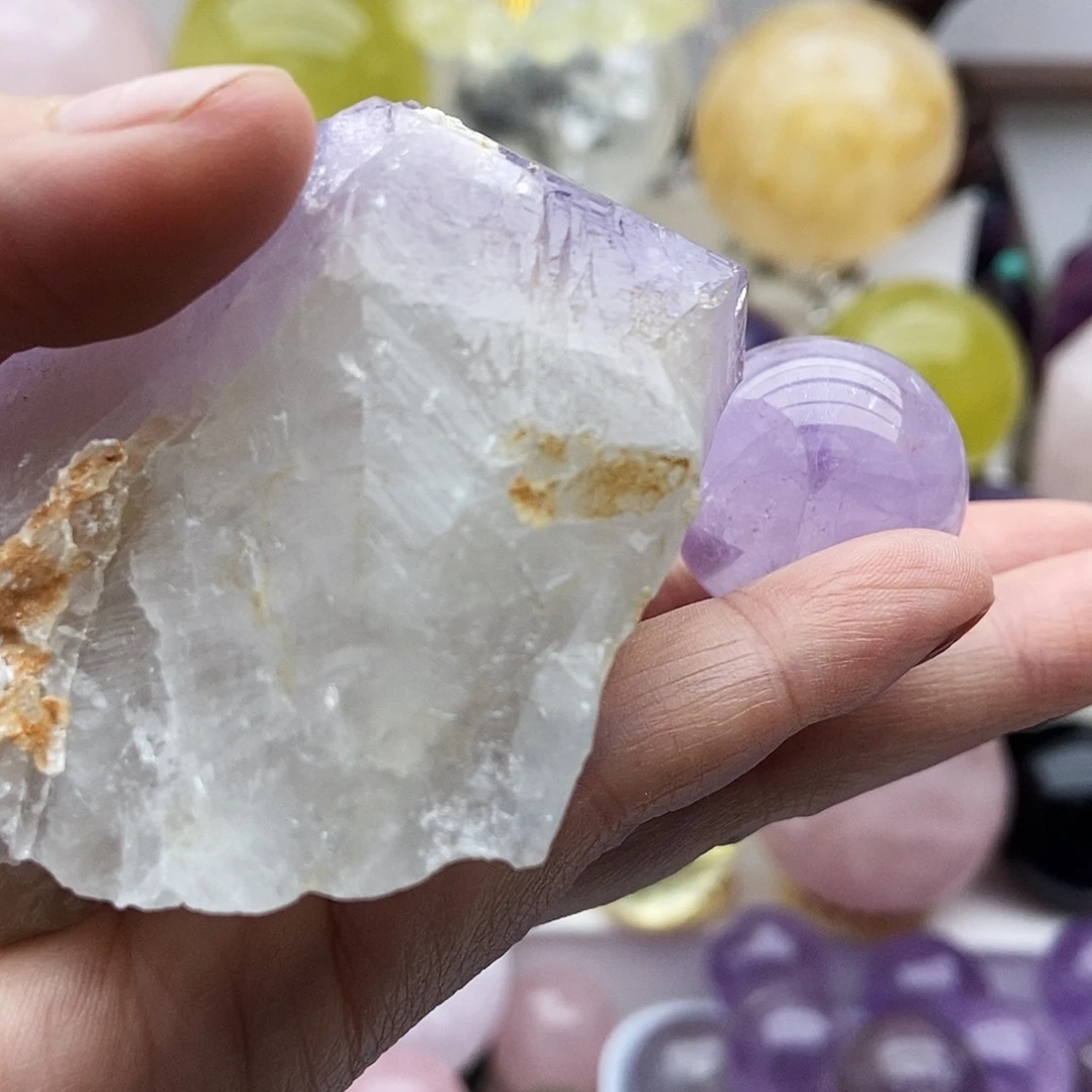 珠宝半成品紫晶未镶嵌9