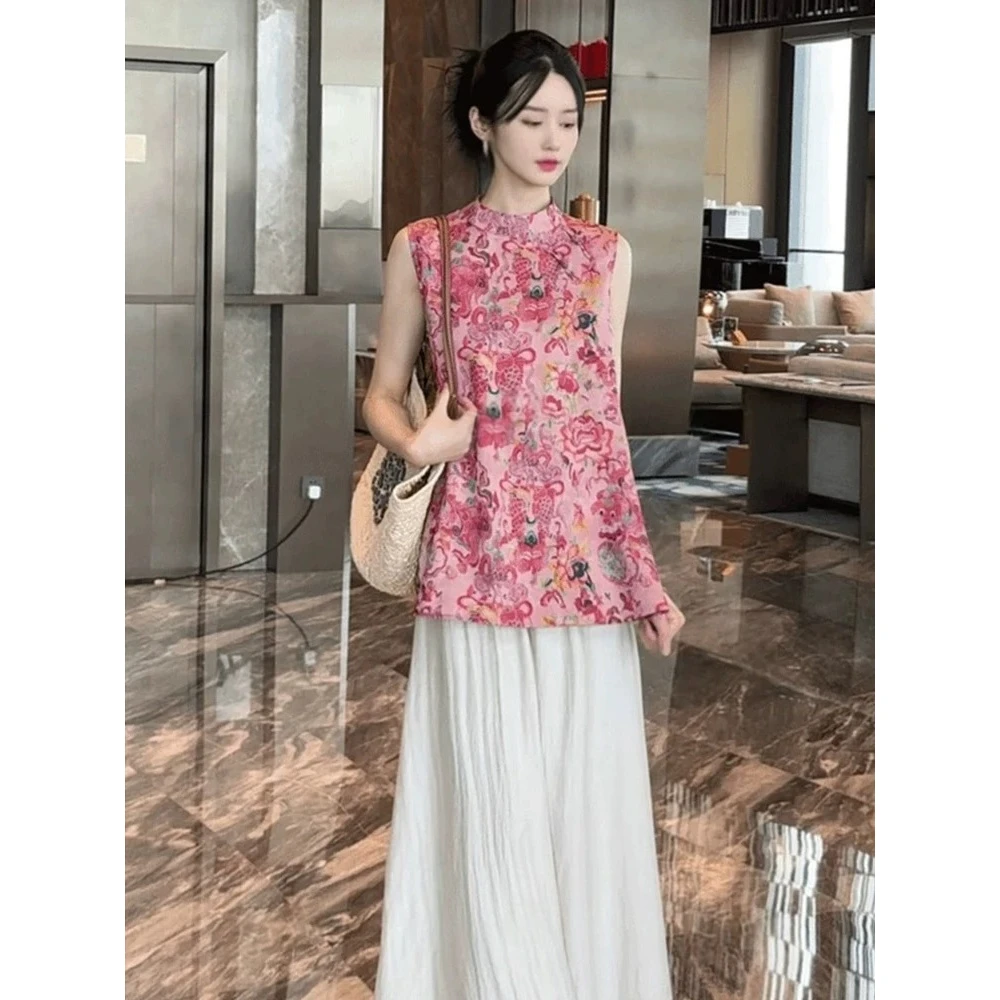 时尚宽松中式文艺中国风民族风百搭外穿506#