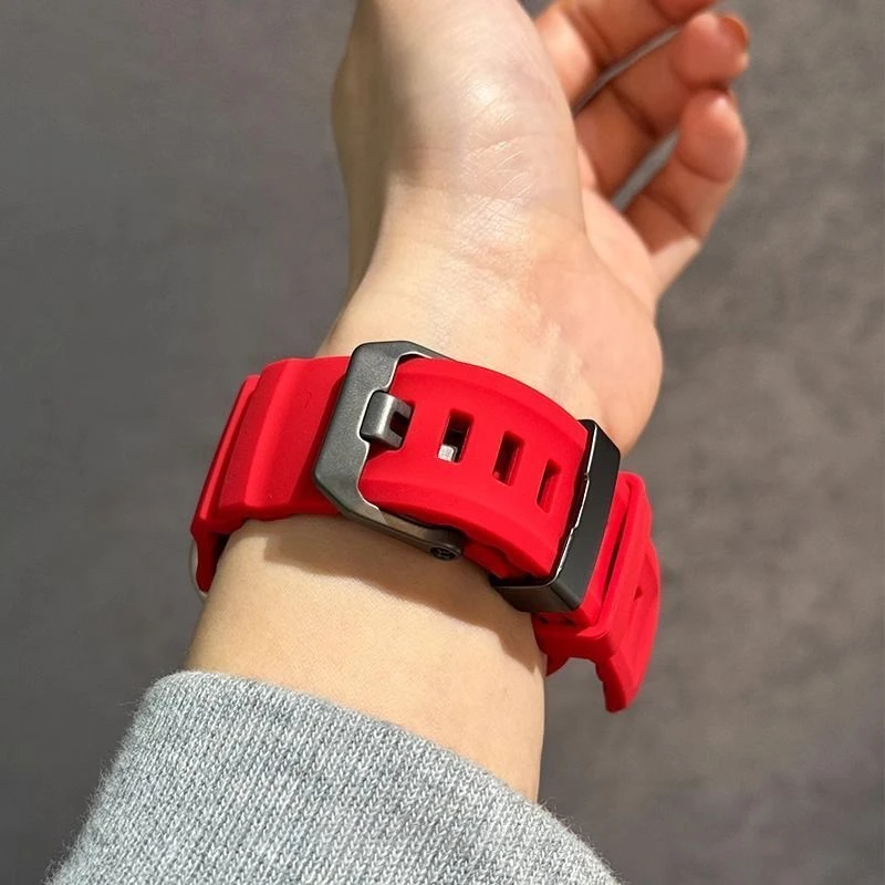 适用iwatchultra2 46mm苹果手表表带 S1049mm表带野径硅胶