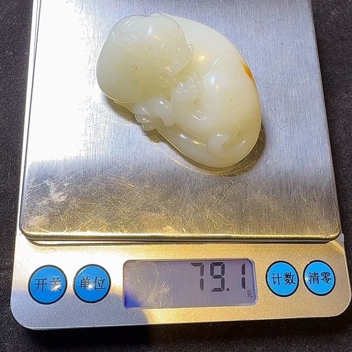 福***满和田玉未镶嵌把件