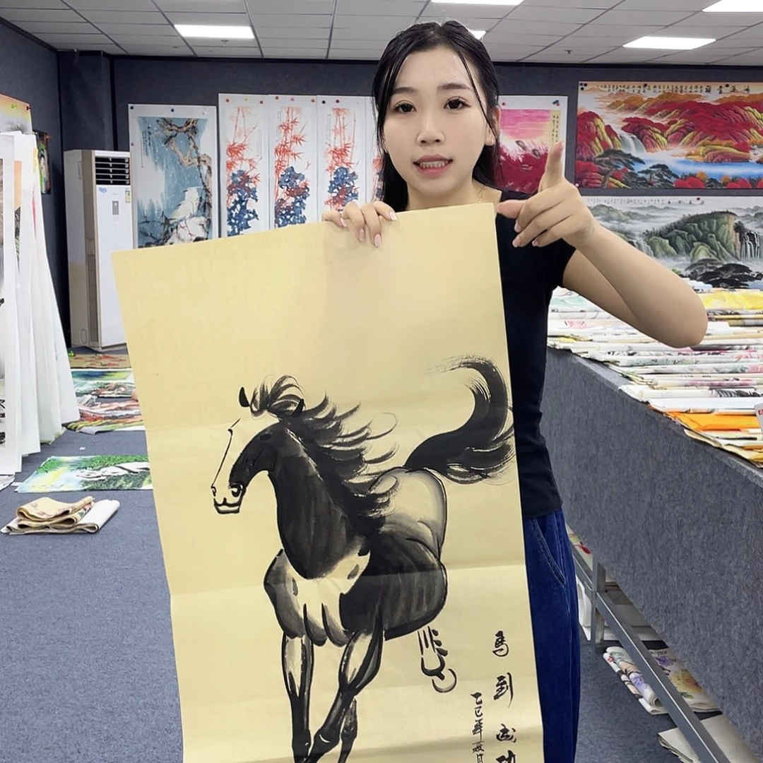 国画作品小姐姐放漏…