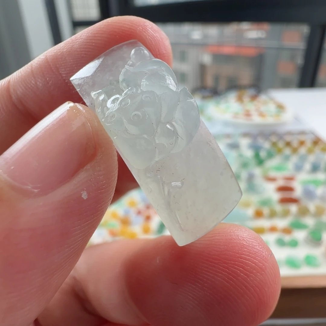 未镶嵌定制翡翠半**～定制翡翠毛货不退不换