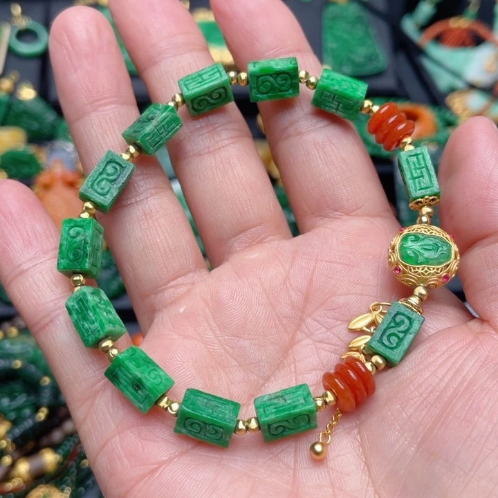 翡翠未镶嵌手链翡翠