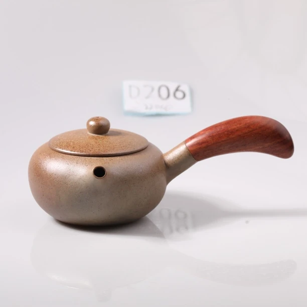 D206功夫茶具简约设计适合家用泡茶泡茶壶粗陶茶道木把
