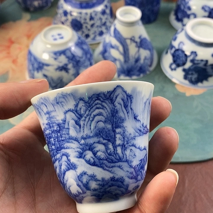 杯我**头现代景德镇全手工全手绘茶具168888