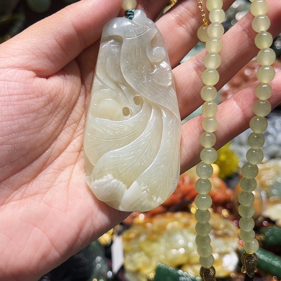 未镶嵌岫玉毛衣链