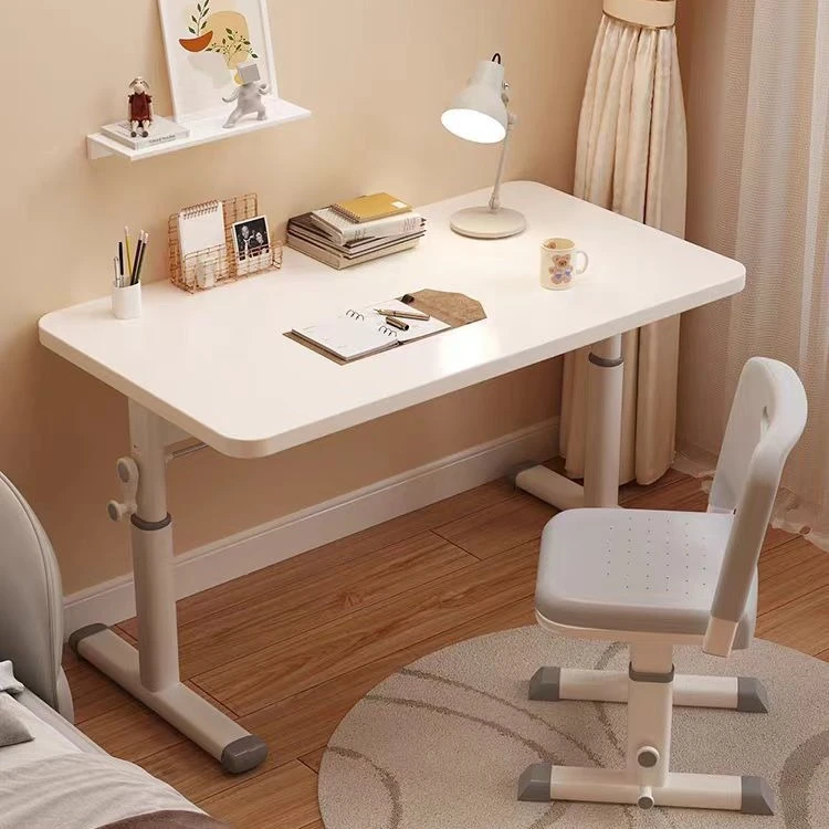 桌子电脑桌台式家用办公手摇升降桌宿舍书桌学生写字学习桌椅套装