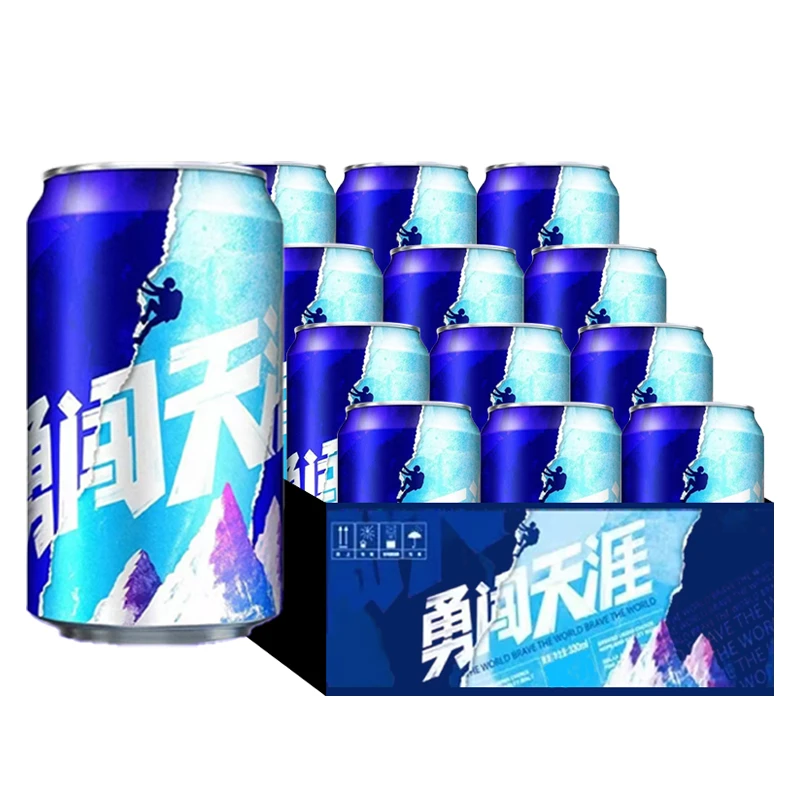 雪花啤酒勇闯天涯8度小听经典风味新鲜拉格啤酒330ml×12罐