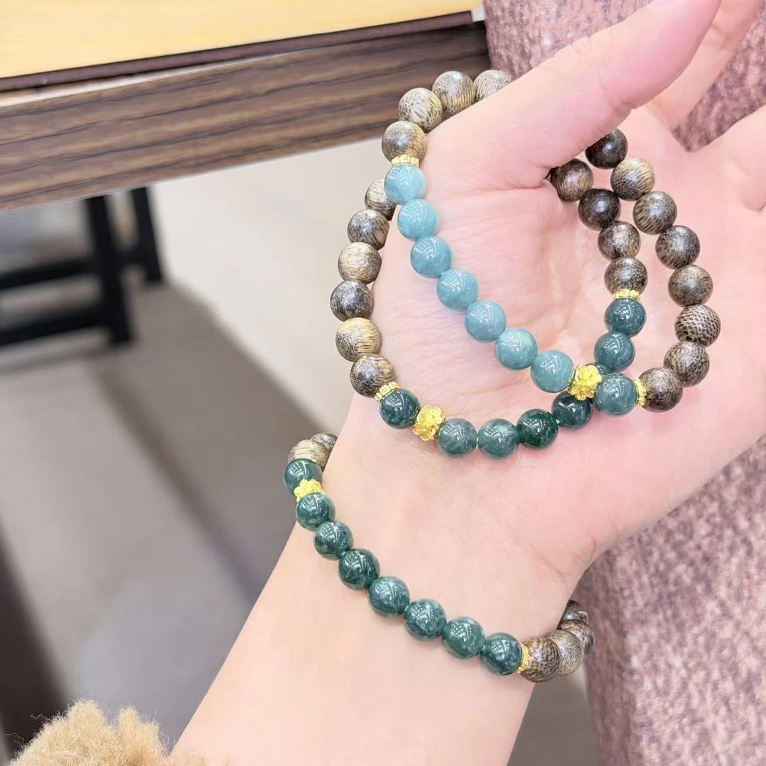 木质手链 M36 木质蓝水高端手串 多样性发其一