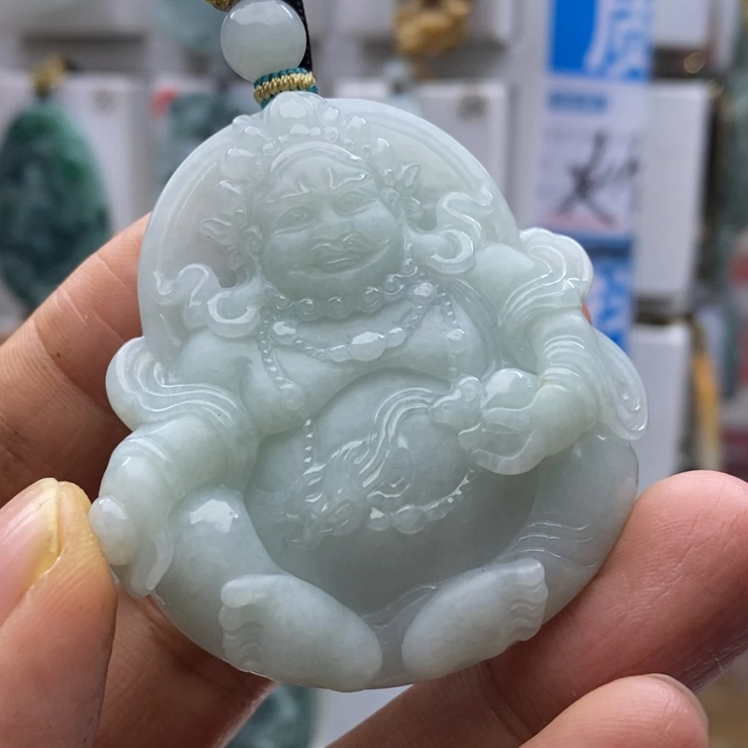 翡翠颈饰未镶嵌财哥