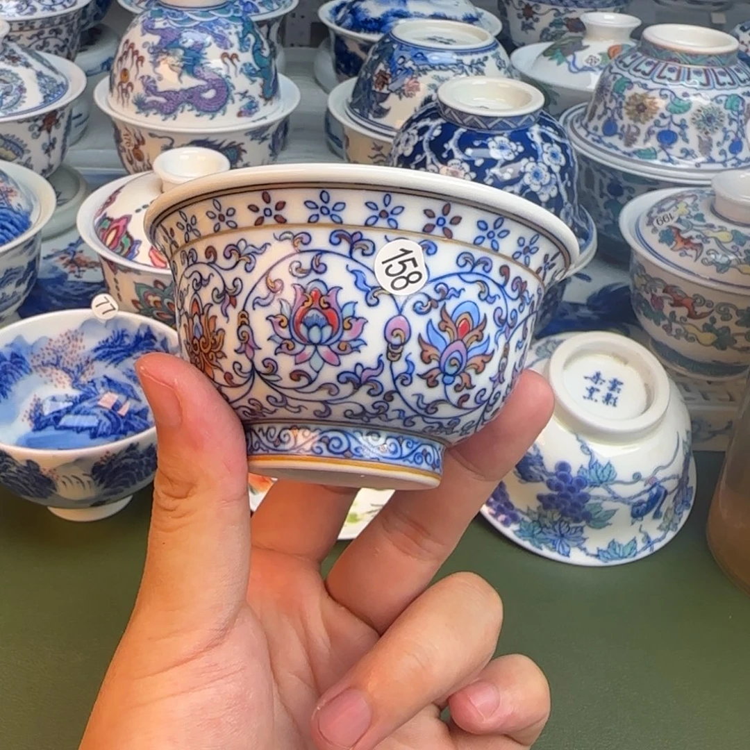 彦祖纯手工手绘茶具158