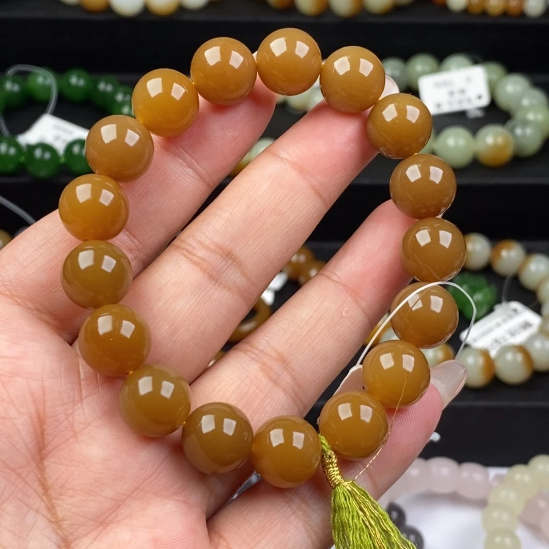 和田玉手串未镶嵌