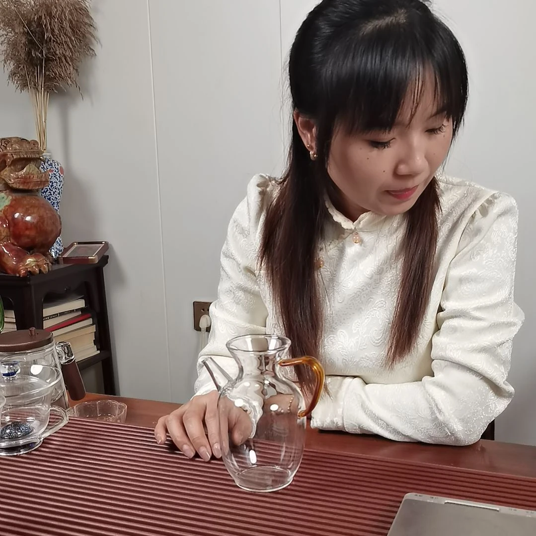 高硼硅玻璃手柄款微瑕仿宋执壶