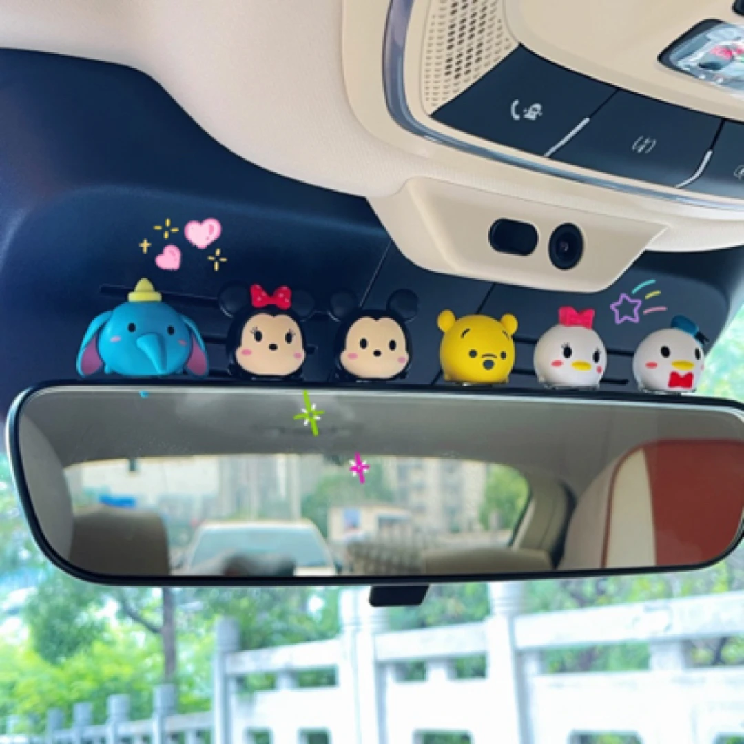 卡通汽车装饰用品车载中控台立体PVC软胶小公仔汽车摆件硅胶公仔