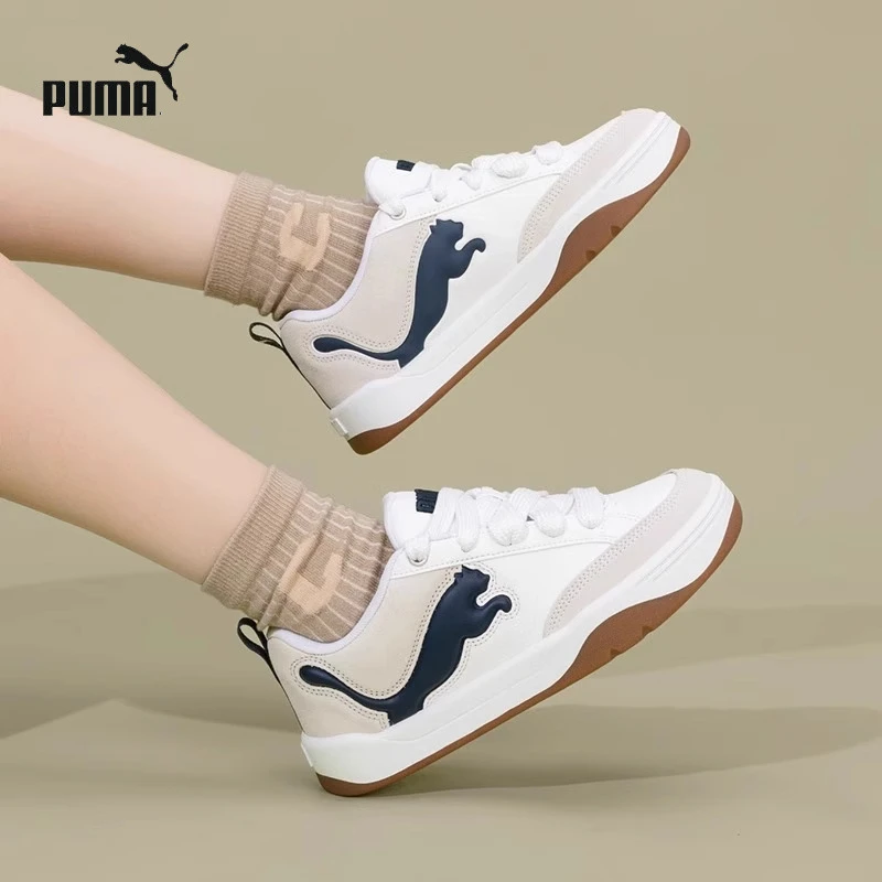 PUMA彪马面包鞋男鞋女鞋2025新款海军蓝流光风板鞋休闲鞋子395022