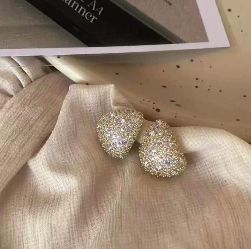 非金属玻璃耳饰 （少琴家）2025新款时尚百搭甜美精致耳钉