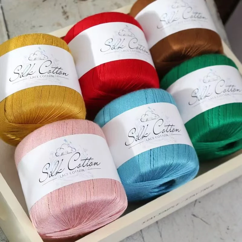 6号毛线蕾丝线棉线手工编织钩针材料适合夏季钩织绒毛毛衣披肩