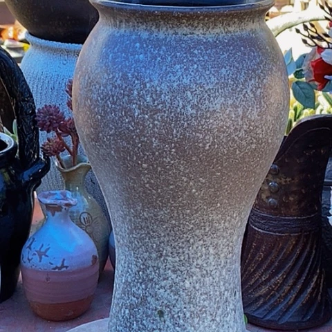 紫砂花盆口15高度37窑变色处理