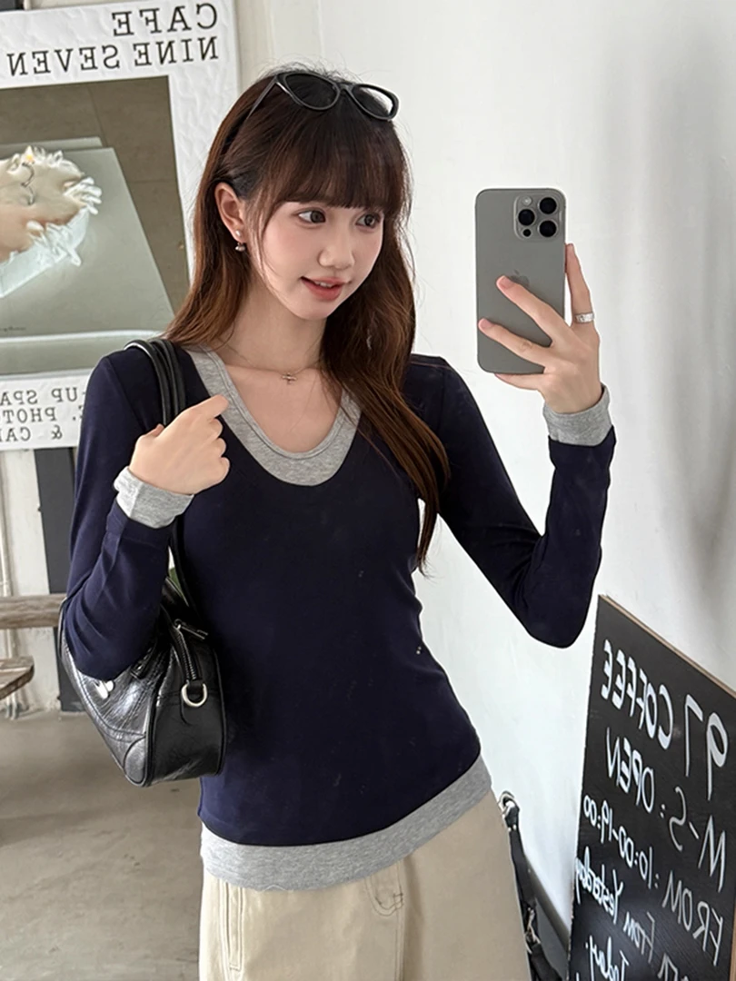 【意法•XR】NN1922-时尚女装设计感T恤法式气质显瘦洋气百搭